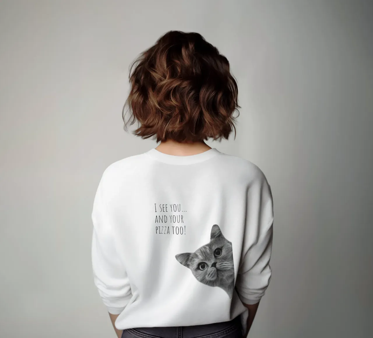 Gatto fresco - Pizzahunger felpa da Melanie Viola