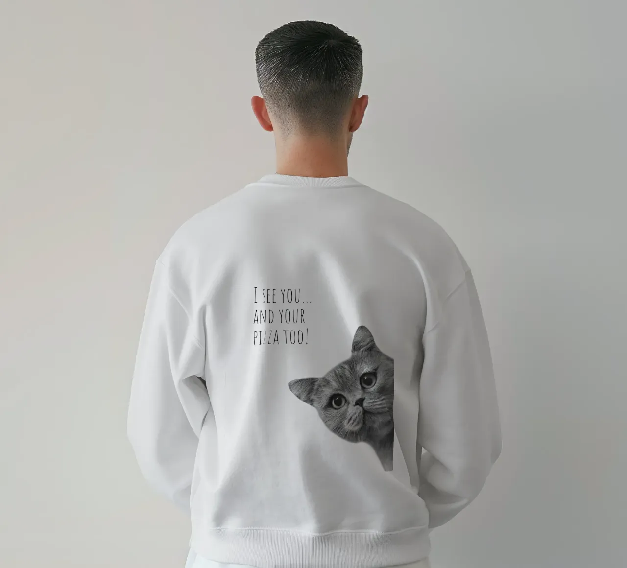 Gatto fresco - Pizzahunger felpa da Melanie Viola