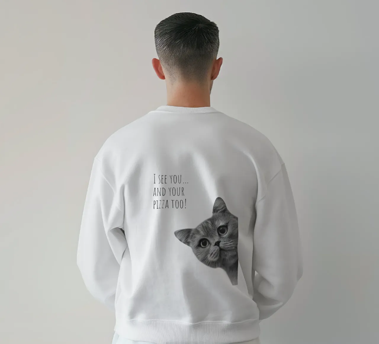 Gatto fresco - Pizzahunger felpa da Melanie Viola