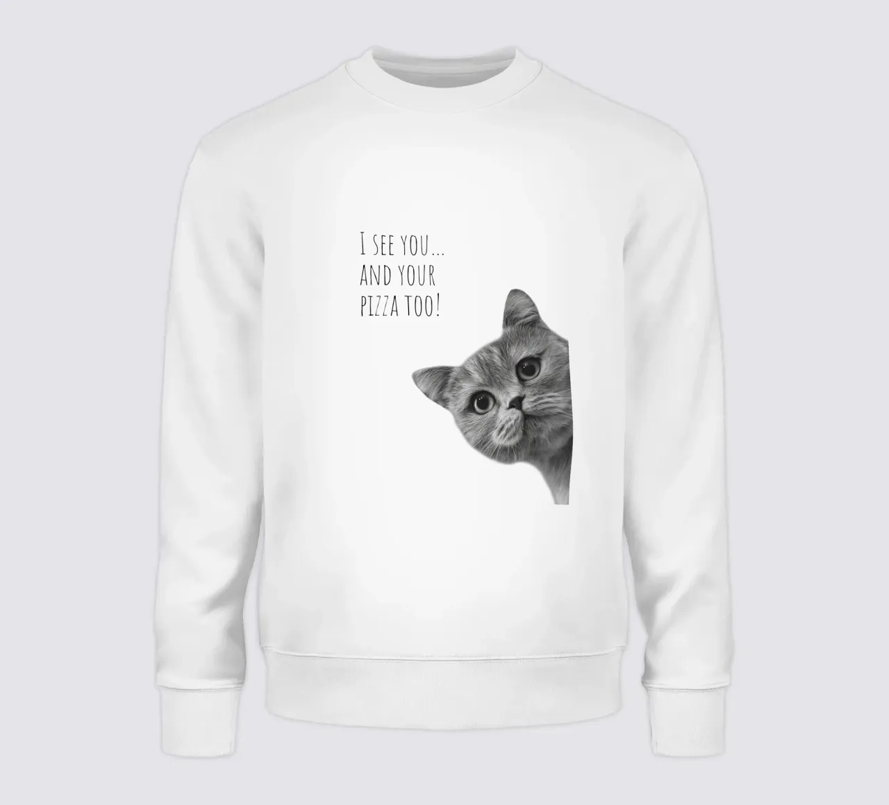 Gatto fresco - Pizzahunger felpa da Melanie Viola