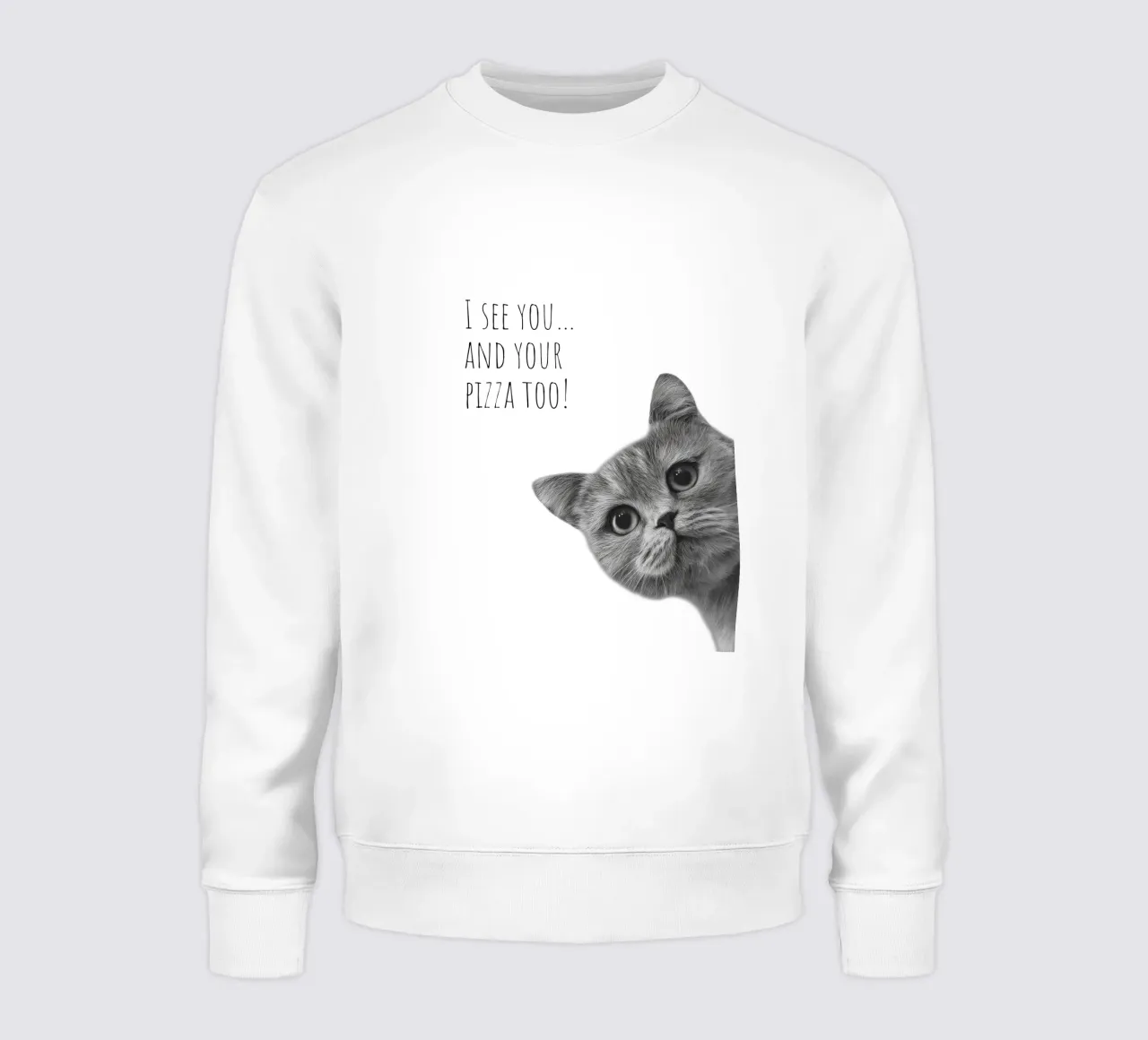 Gatto fresco - Pizzahunger felpa da Melanie Viola