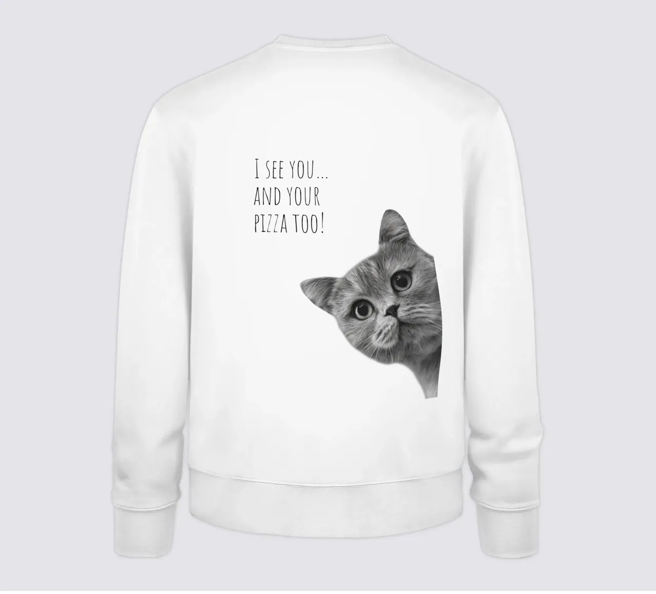 Gatto fresco - Pizzahunger felpa da Melanie Viola
