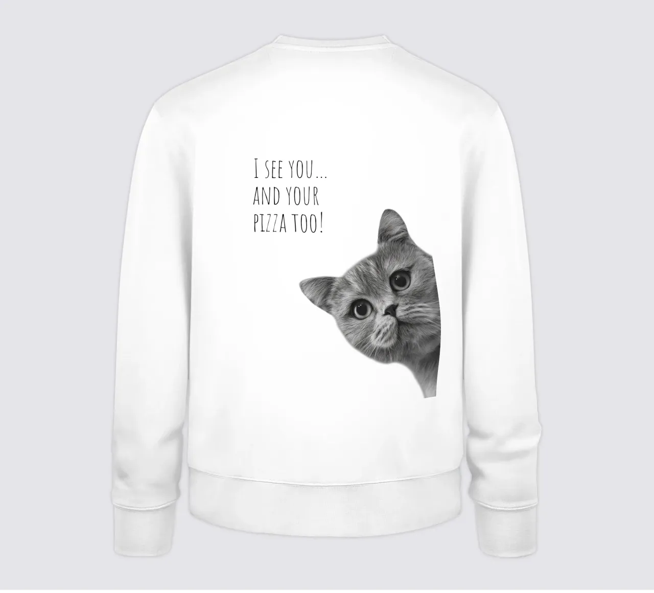 Gatto fresco - Pizzahunger felpa da Melanie Viola