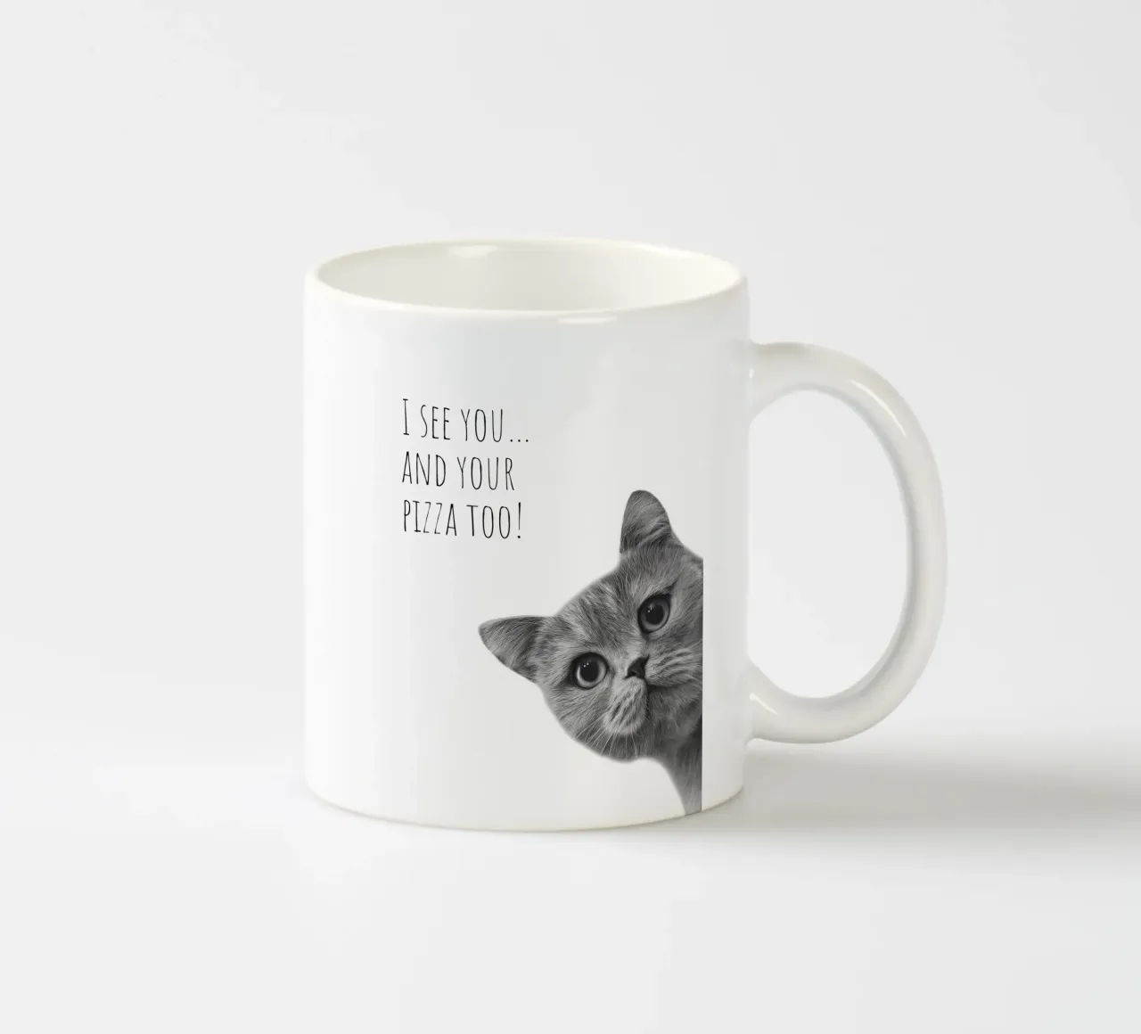 Gatto fresco - Pizzahunger tazza in ceramica da Melanie Viola