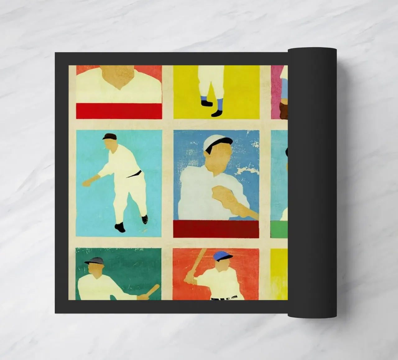 Baseball Cards doormat by Andy Bridge