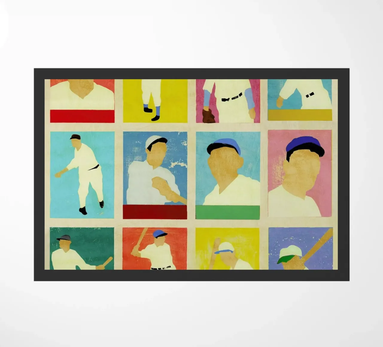 Baseball Cards doormat by Andy Bridge