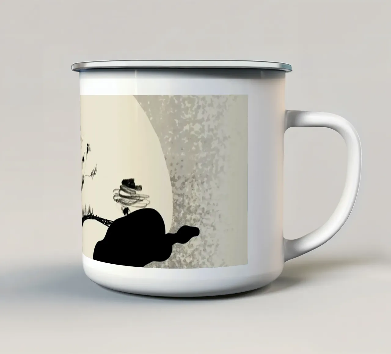 Paesaggio delle Fiandre occidentali. Ypres tazza in smalto da ISABO Creations