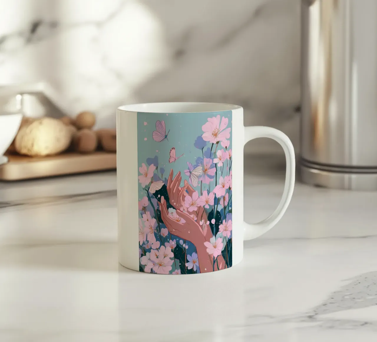 Touch of Spring tazza in ceramica da Amelie Rose
