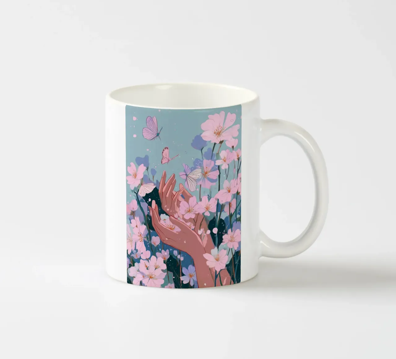 Touch of Spring tazza in ceramica da Amelie Rose