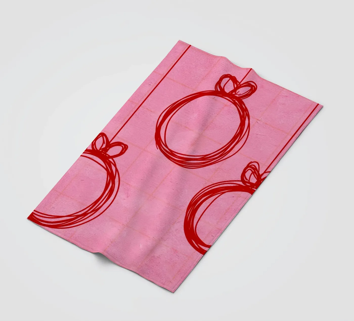 Weihnachtskugeln no.2 Fleecedecke von Christmas with Froilein Juno