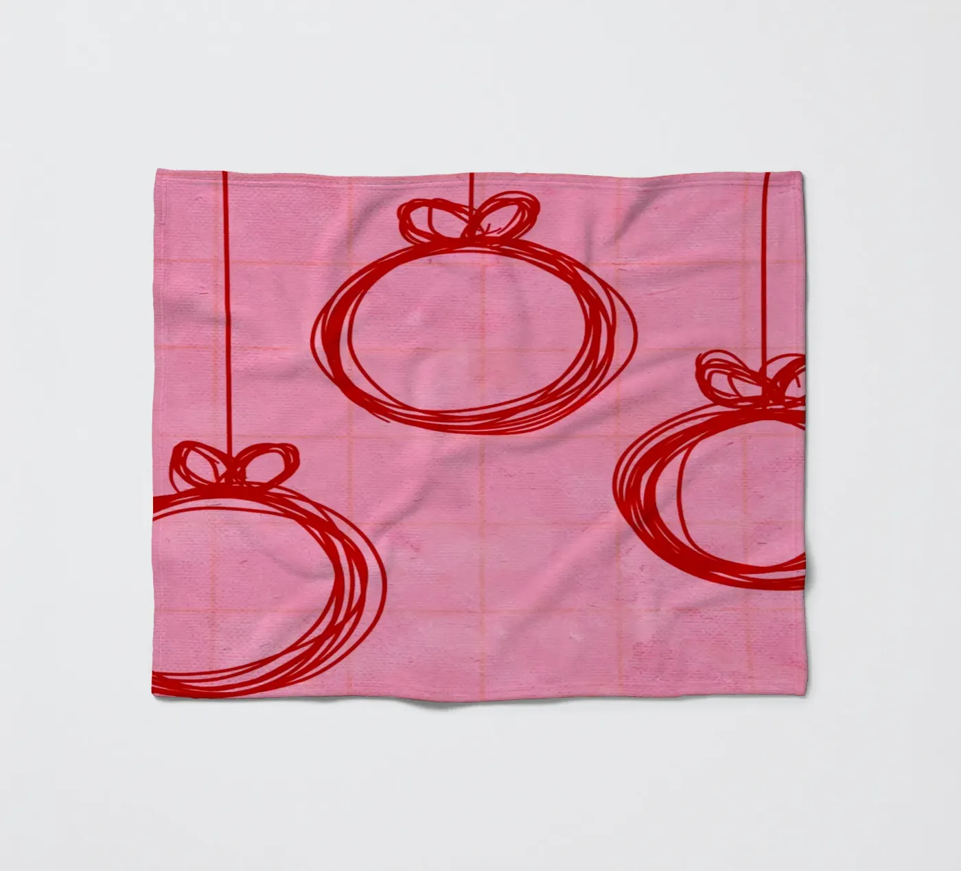 Weihnachtskugeln no.2 Fleecedecke von Christmas with Froilein Juno