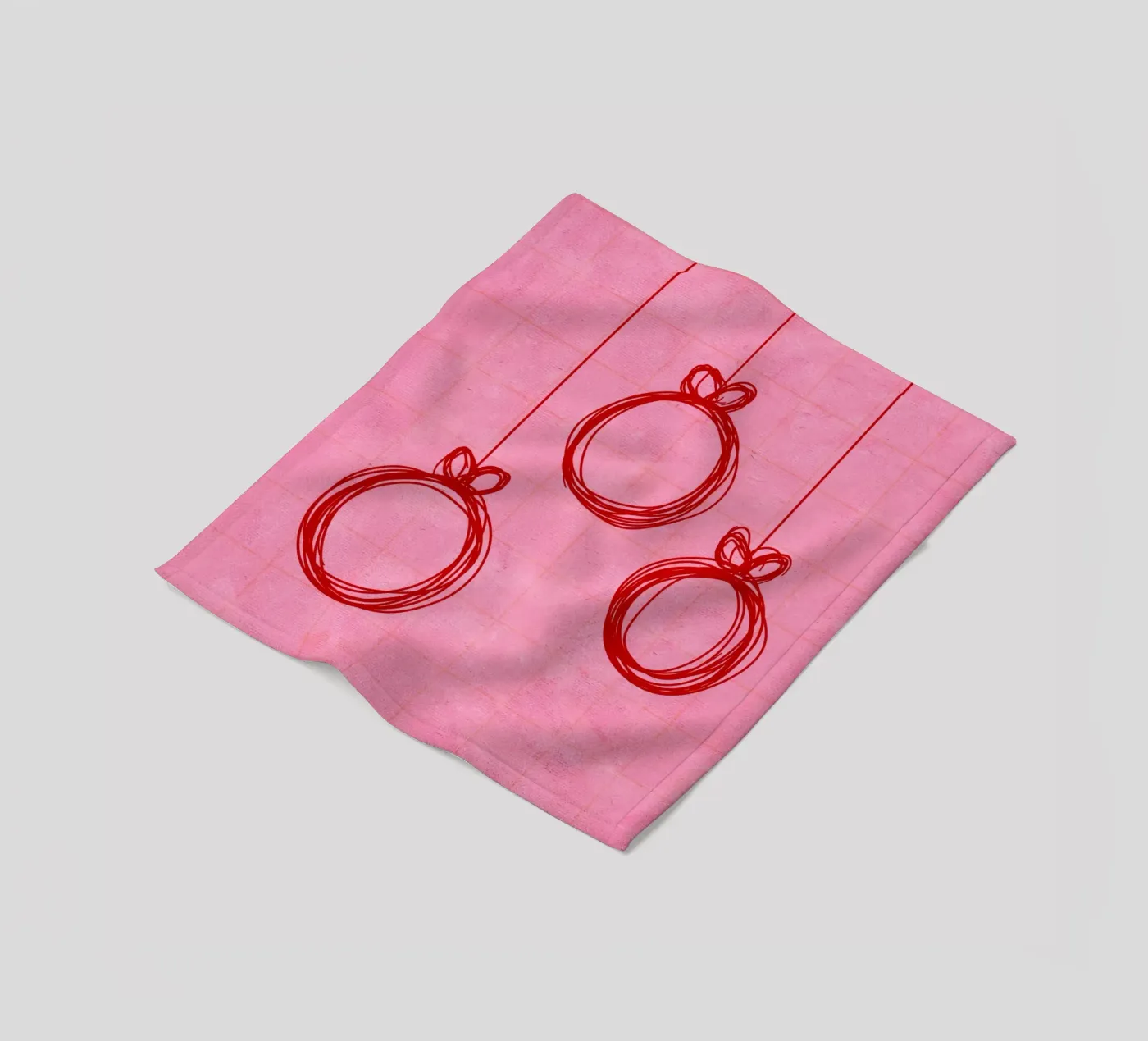 Weihnachtskugeln no.2 Fleecedecke von Christmas with Froilein Juno