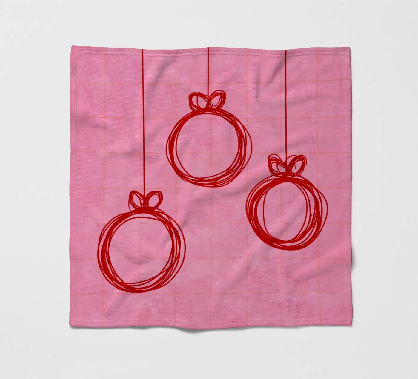 Weihnachtskugeln no.2 Fleecedecke von Christmas with Froilein Juno