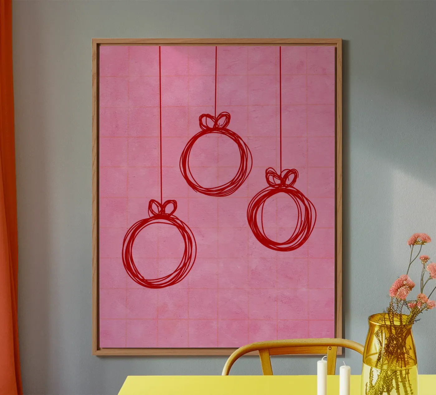 Weihnachtskugeln no.2 forex plate by Christmas with Froilein Juno