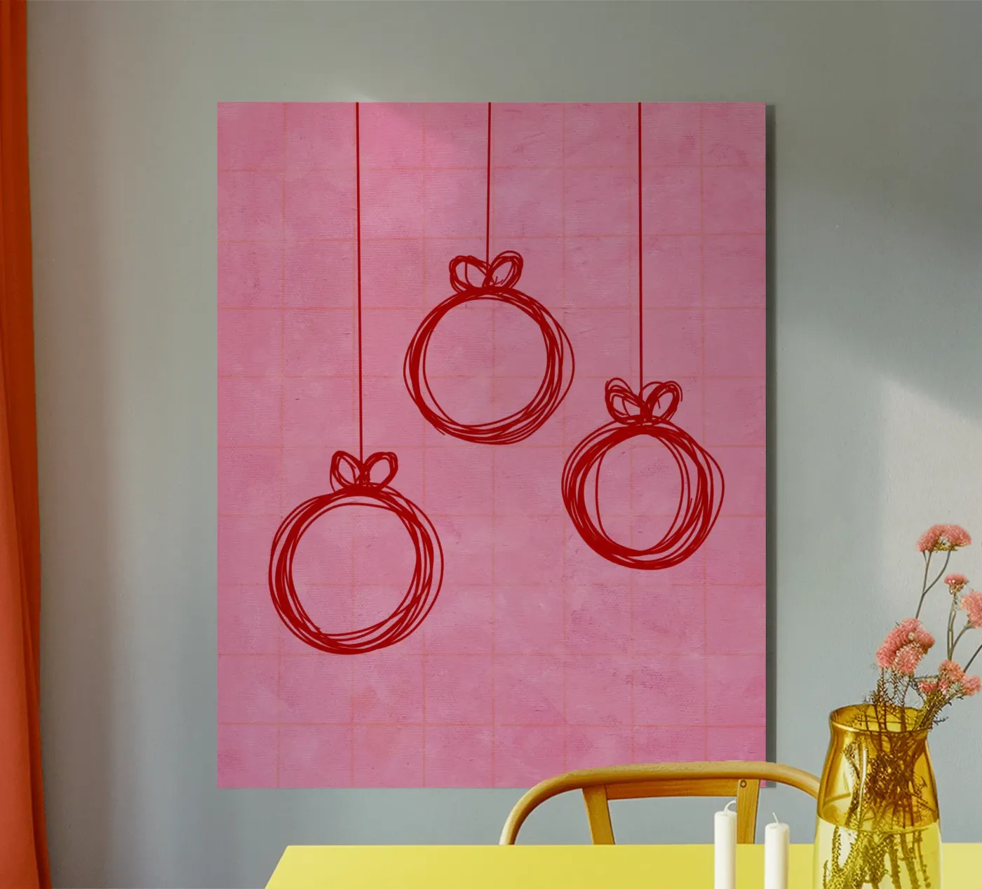 Weihnachtskugeln no.2 forex plate by Christmas with Froilein Juno