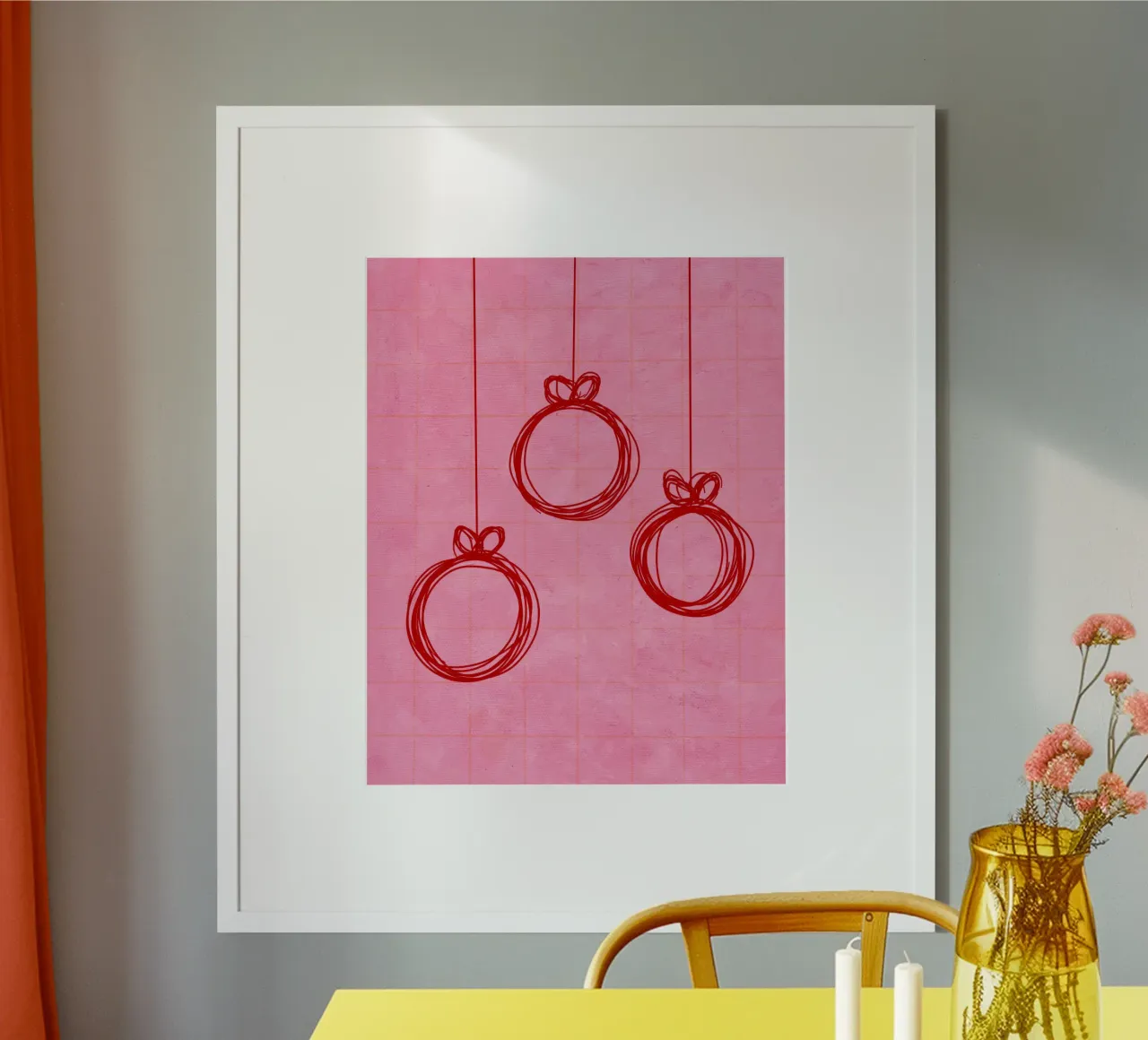 Weihnachtskugeln no.2 poster da Christmas with Froilein Juno