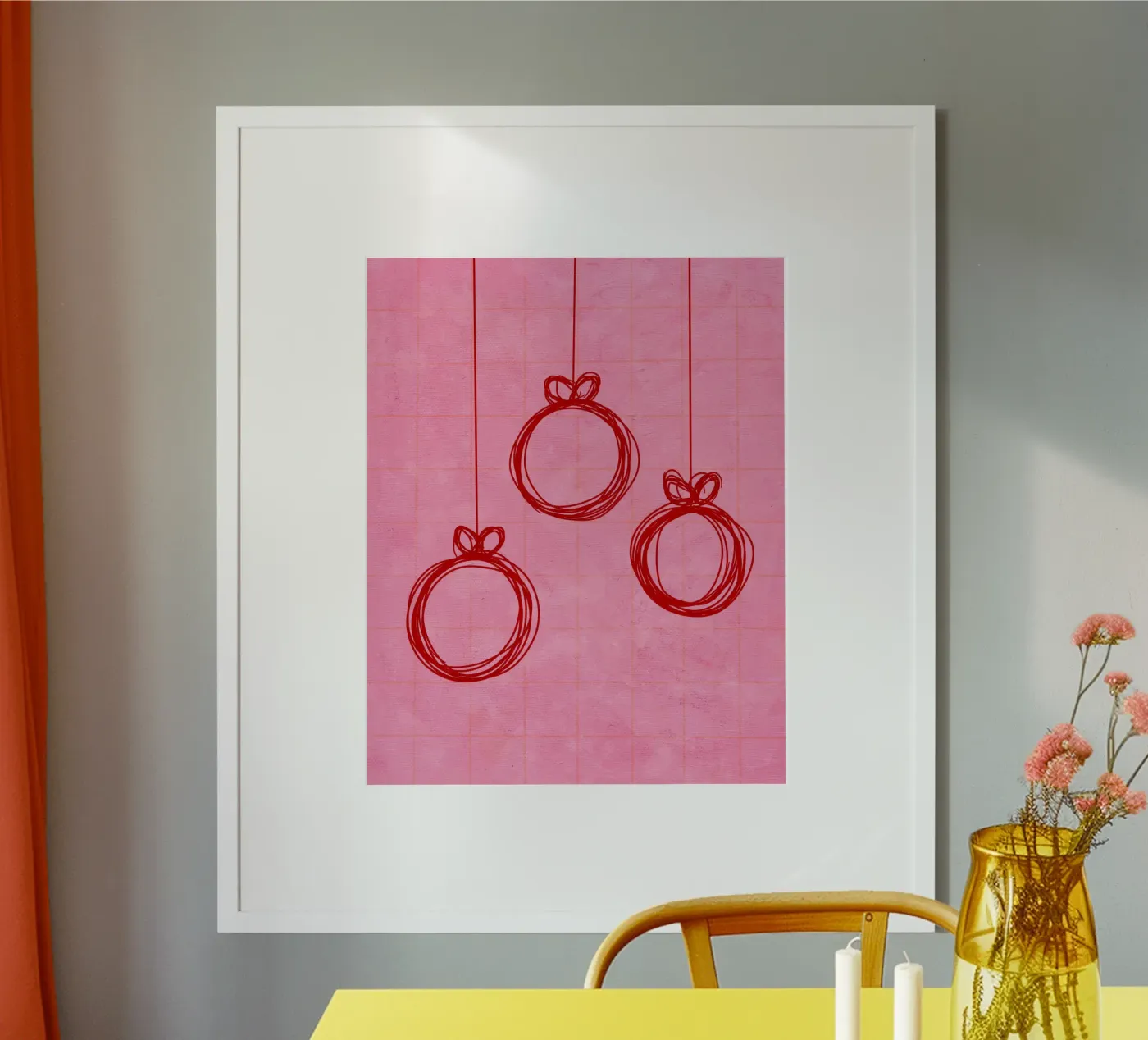 Weihnachtskugeln no.2 Poster von Christmas with Froilein Juno