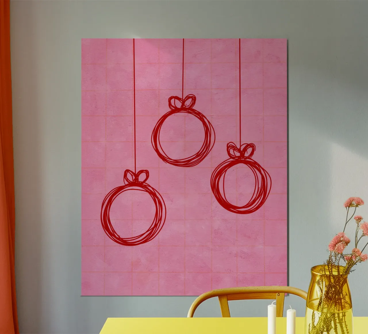 Weihnachtskugeln no.2 poster da Christmas with Froilein Juno