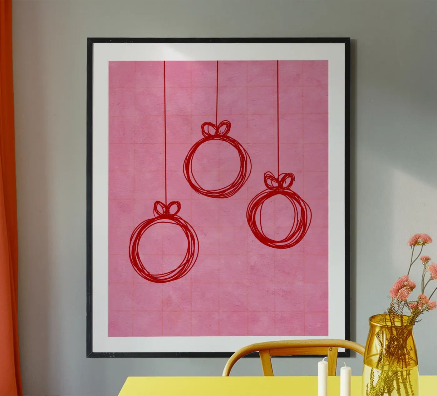 Weihnachtskugeln no.2 Poster von Christmas with Froilein Juno