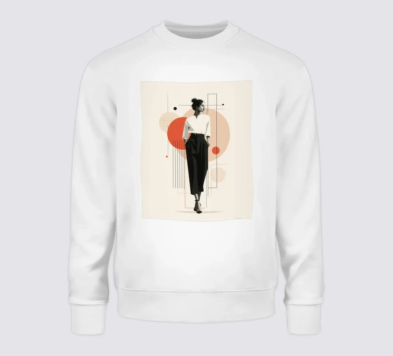 Linear Grace - Moda moderna e minimale felpa da StudioVO