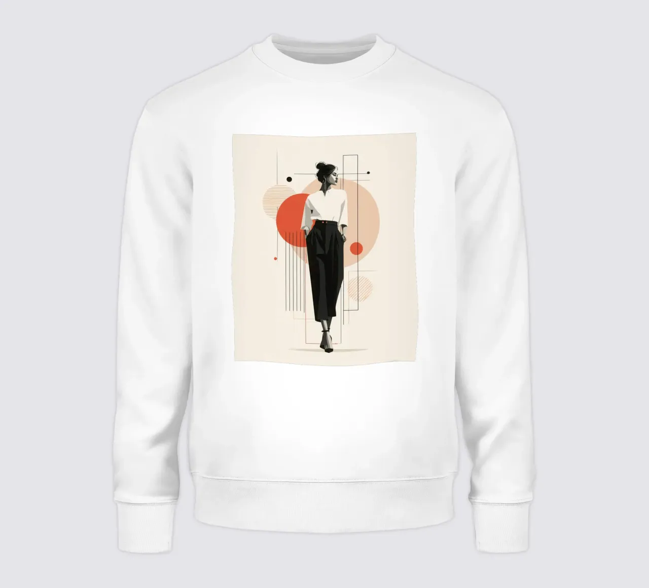 Linear Grace - Moda moderna e minimale felpa da StudioVO