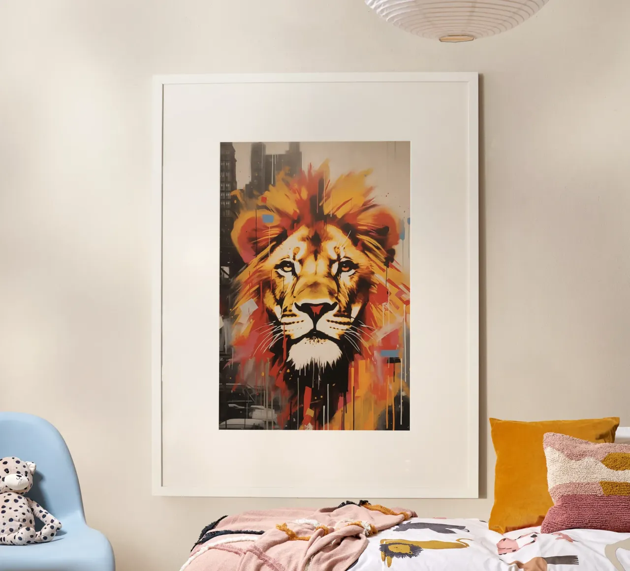 Il Leone della città | Arte di strada poster da Autofocus