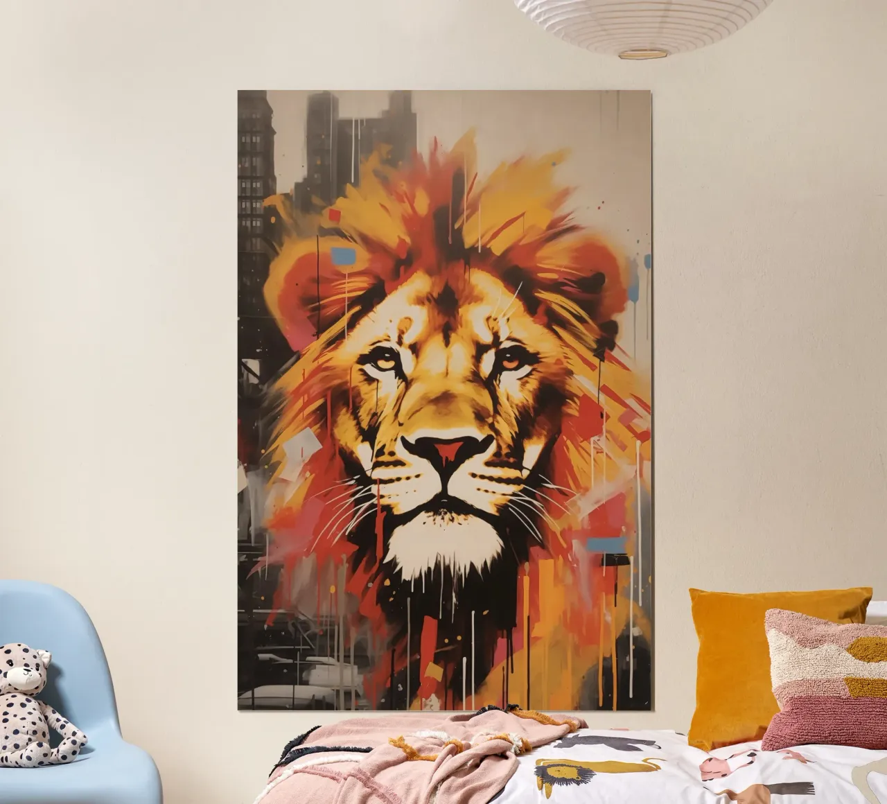 Il Leone della città | Arte di strada poster da Autofocus