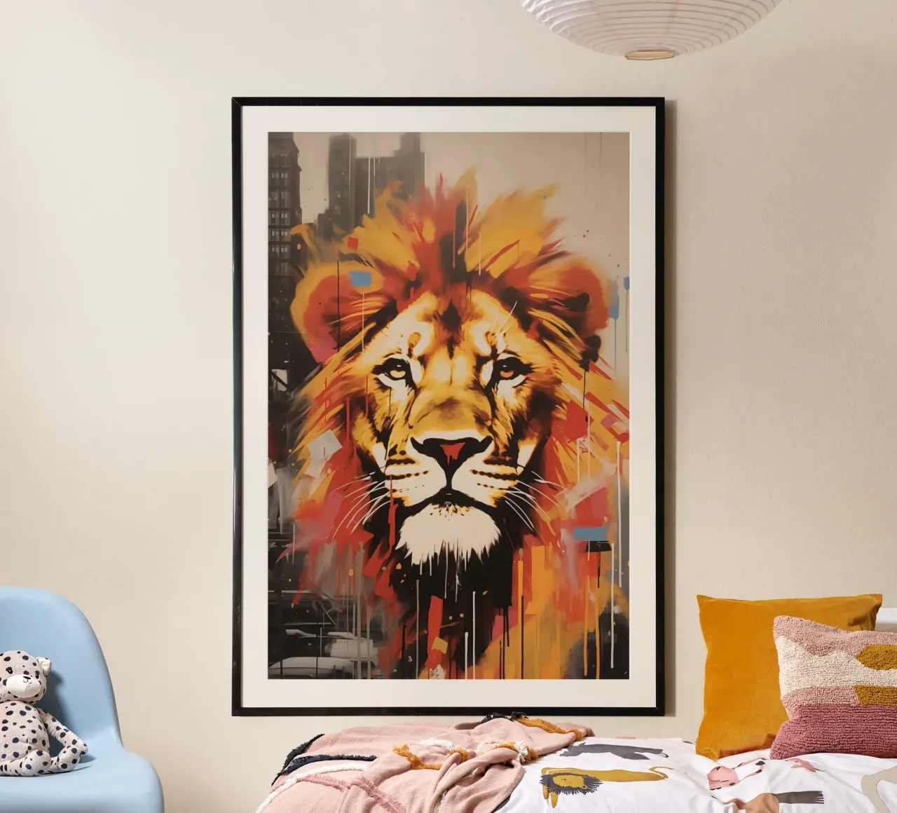 Il Leone della città | Arte di strada poster da Autofocus