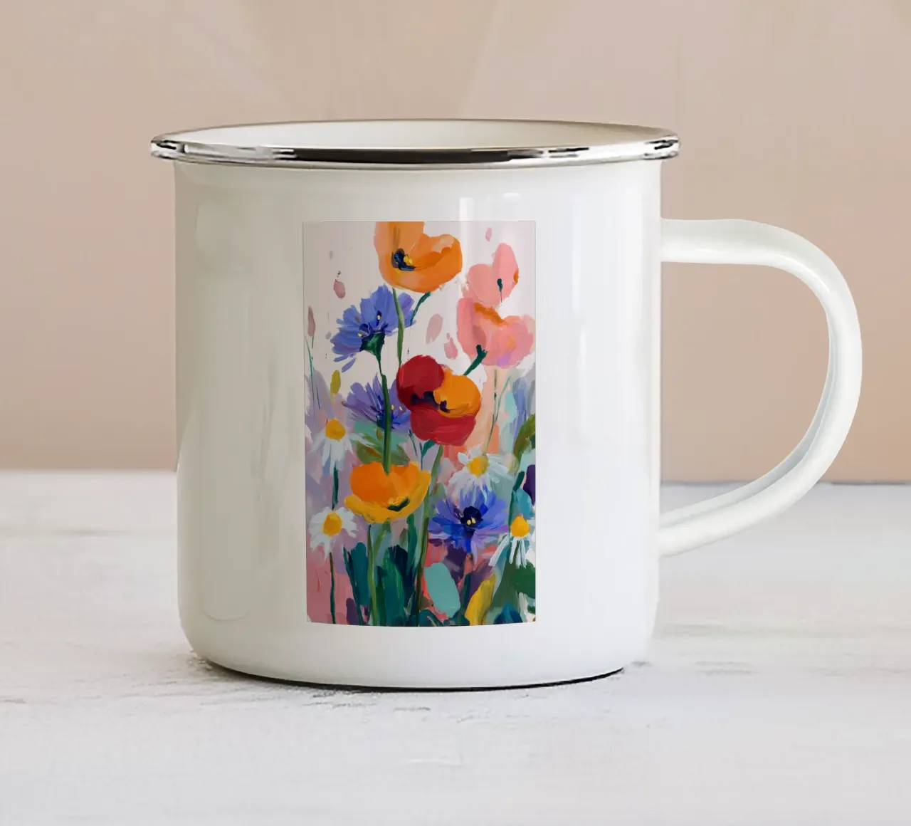 Color Bloom tazza in smalto da Amelie Rose