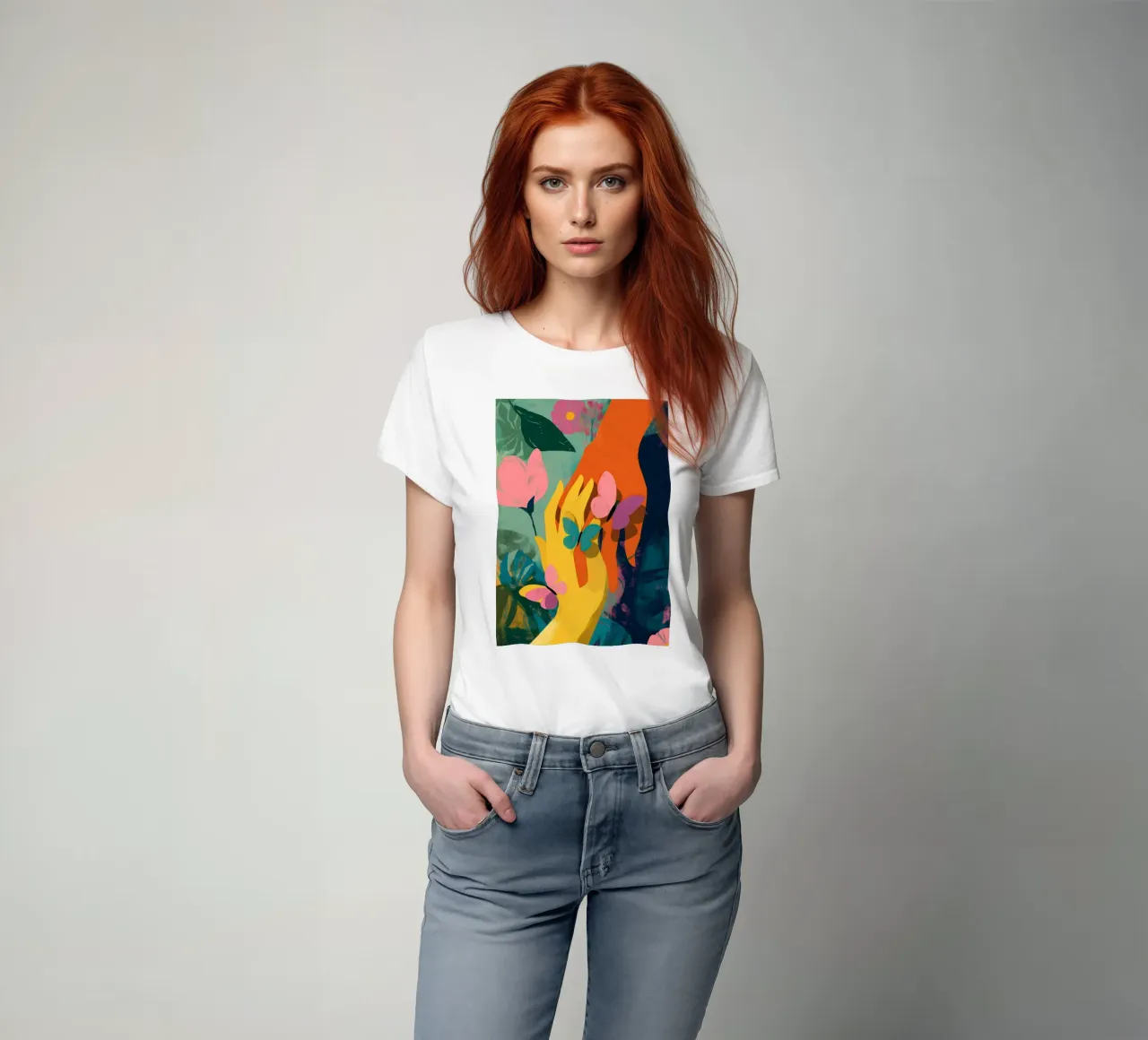 Hands in Bloom t-shirt da Luca