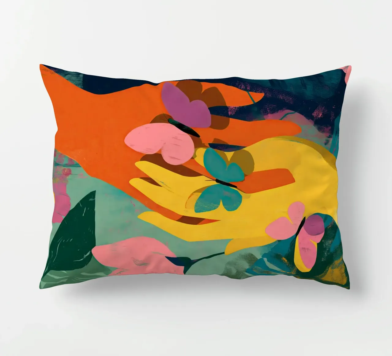 Hands in Bloom cuscino da Luca