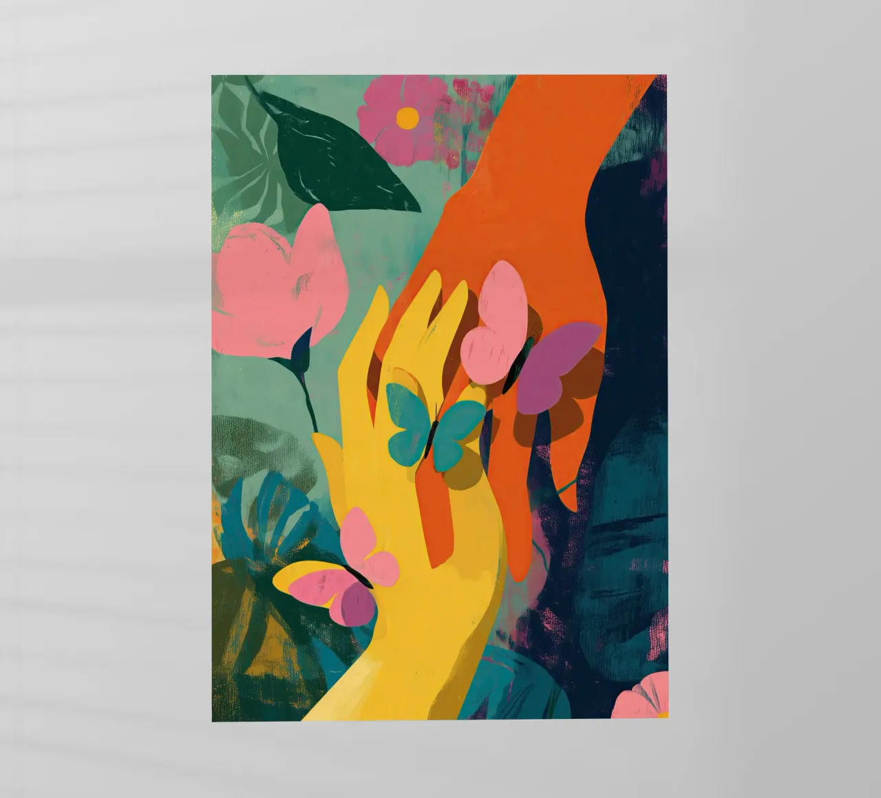 Hands in Bloom pellicola backlit da Luca