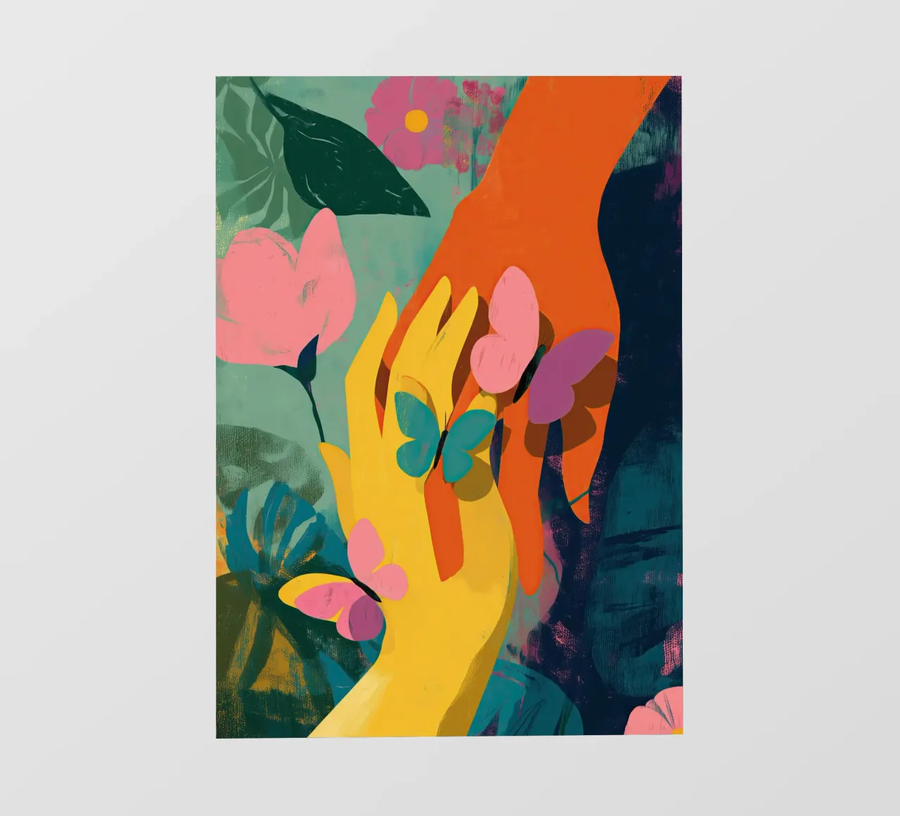 Hands in Bloom telo in pvc da Luca