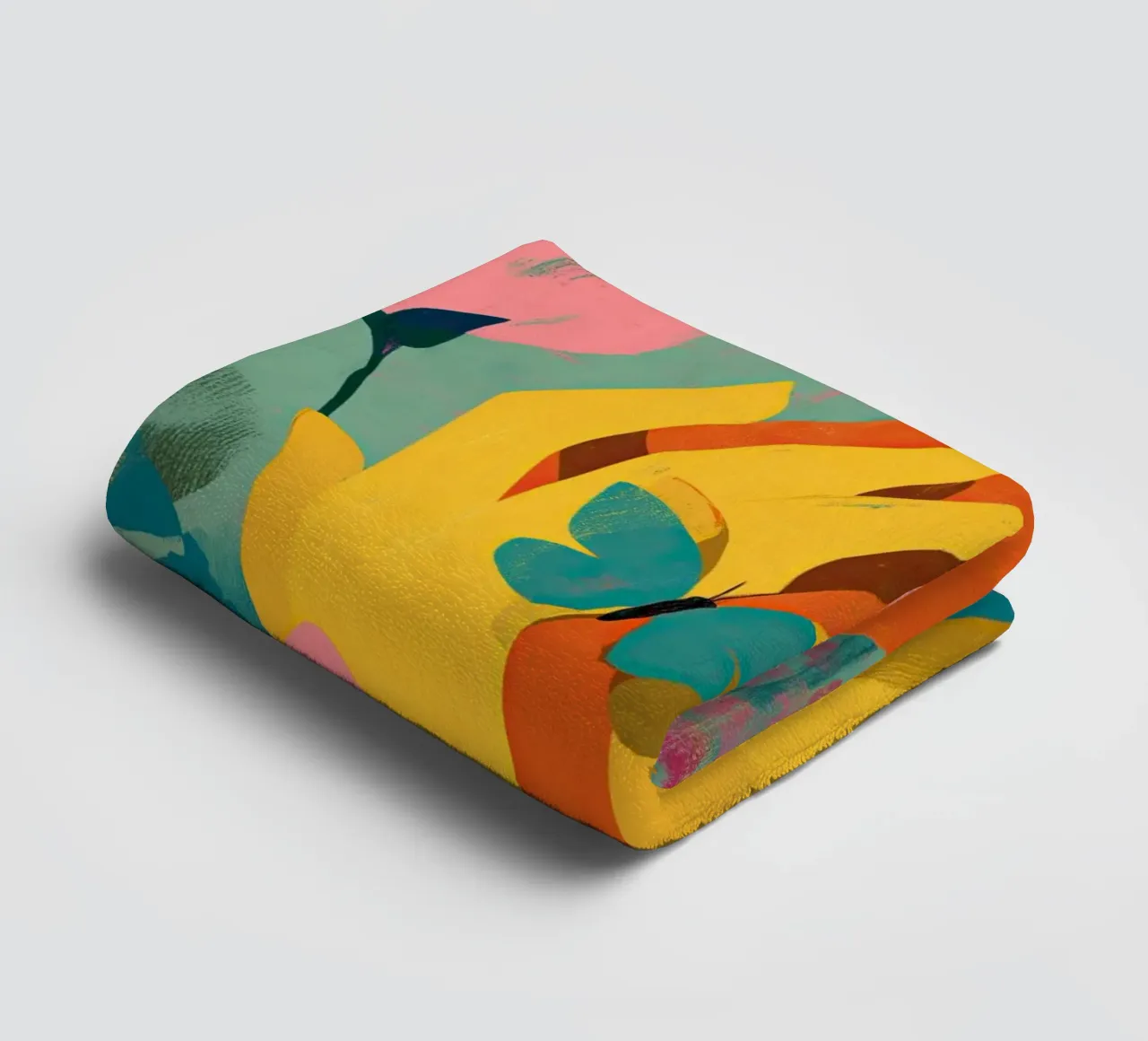 Hands in Bloom asciugamano da bagno da Luca