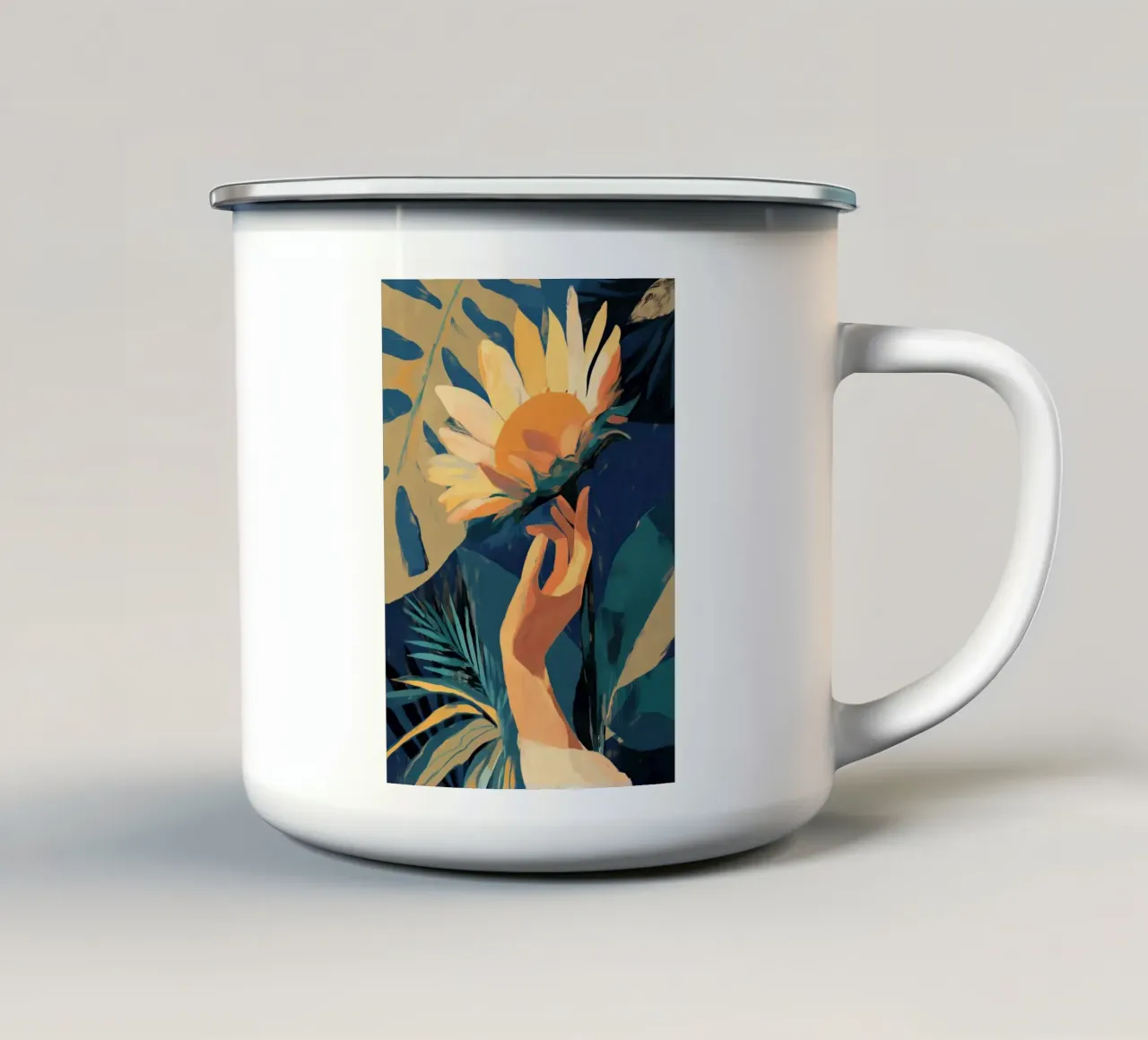 Touch of Sunlight tazza in smalto da Luca