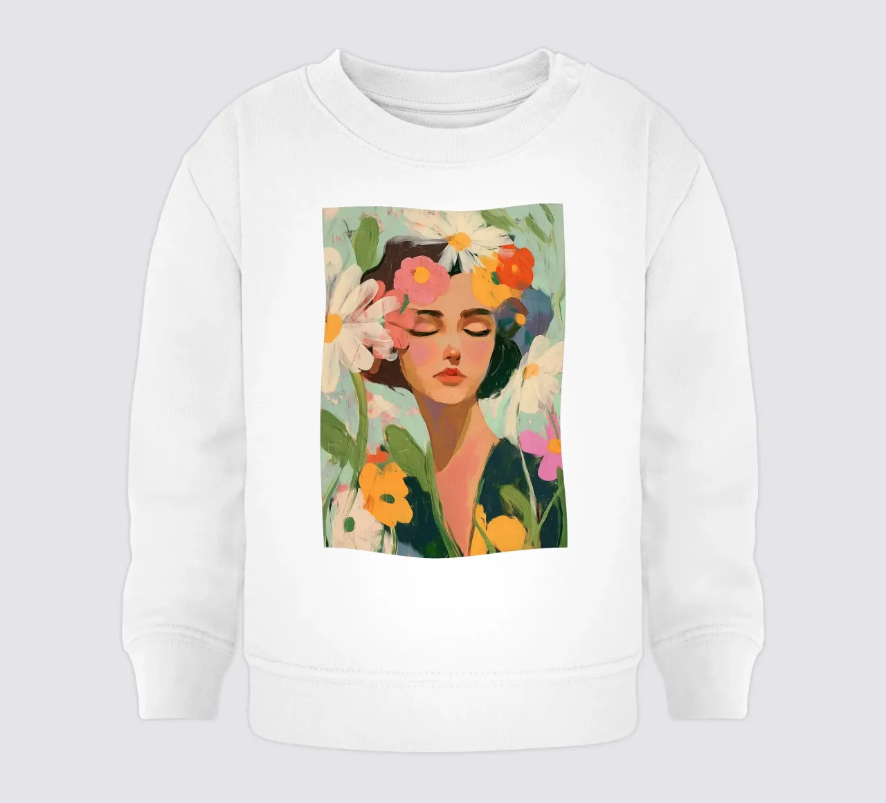 Inner Bloom felpa neonato da Luca