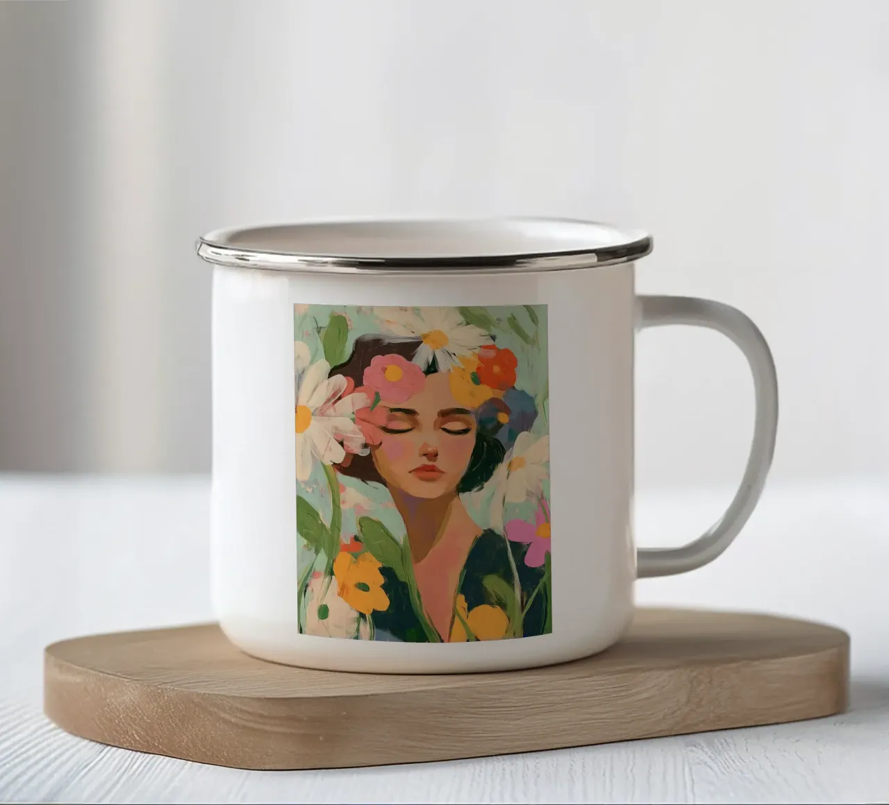 Inner Bloom tazza in smalto da Luca