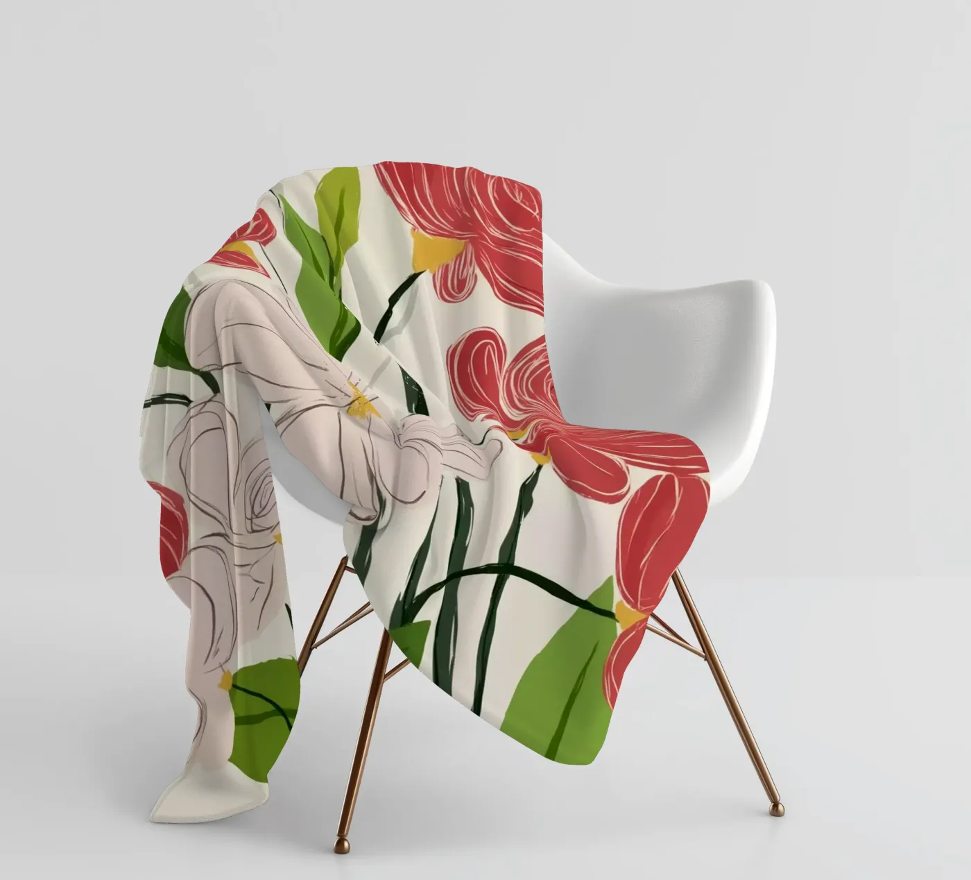 Bloom Harmony Fleecedecke von Luca