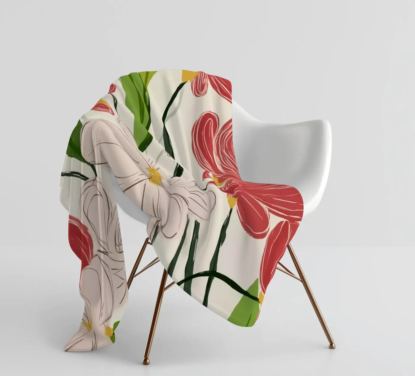 Bloom Harmony Fleecedecke von Luca