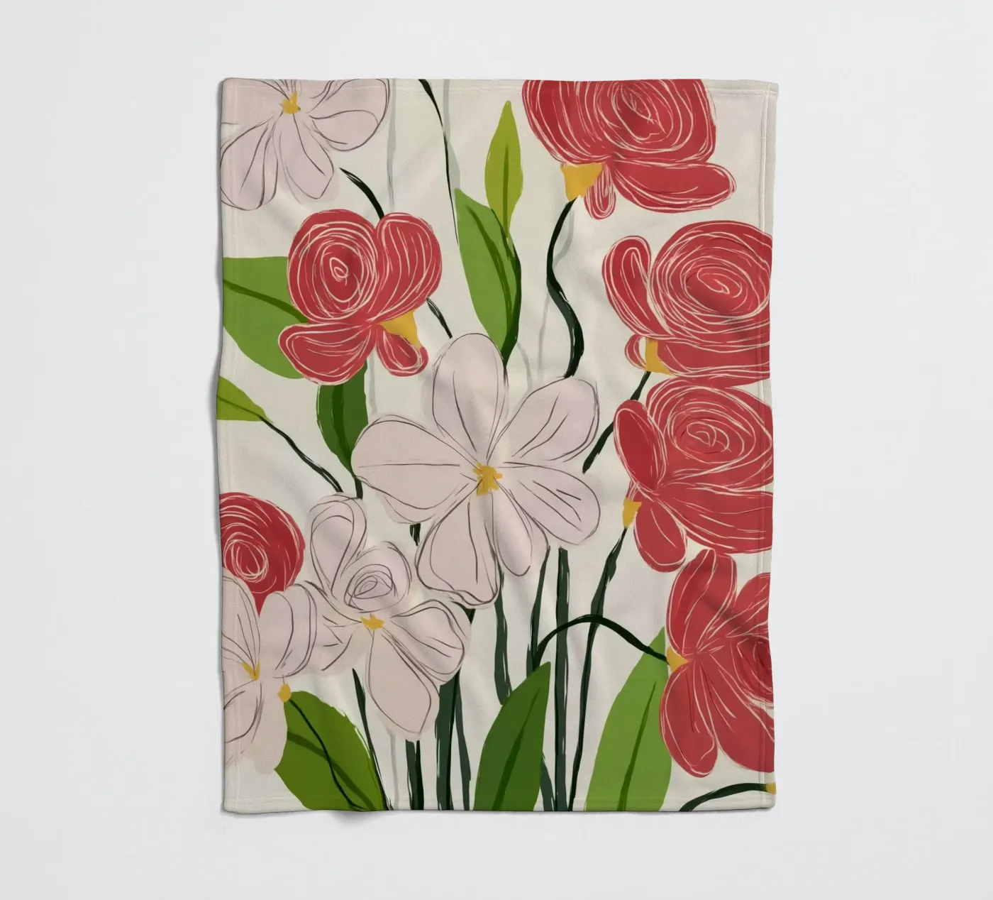 Bloom Harmony Fleecedecke von Luca