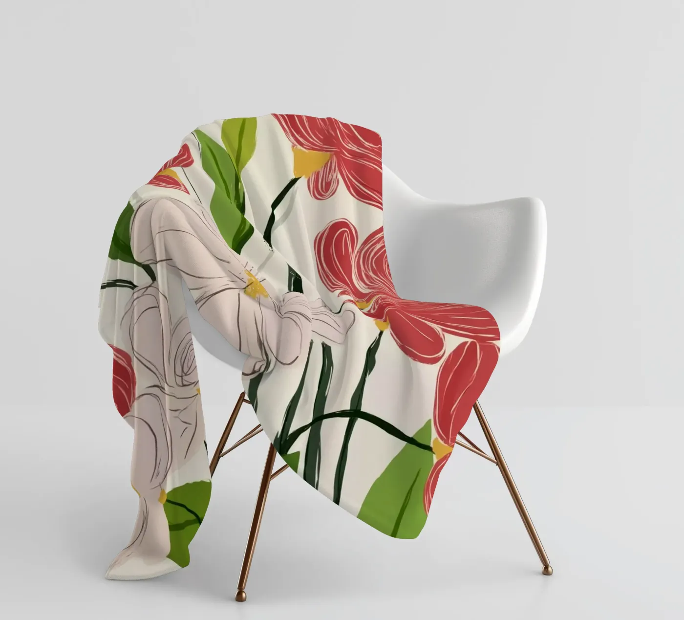 Bloom Harmony Fleecedecke von Luca