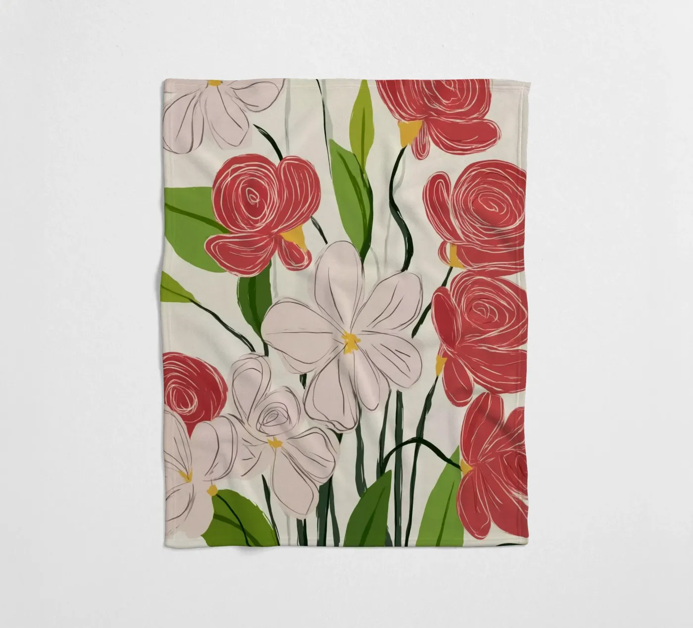 Bloom Harmony Fleecedecke von Luca