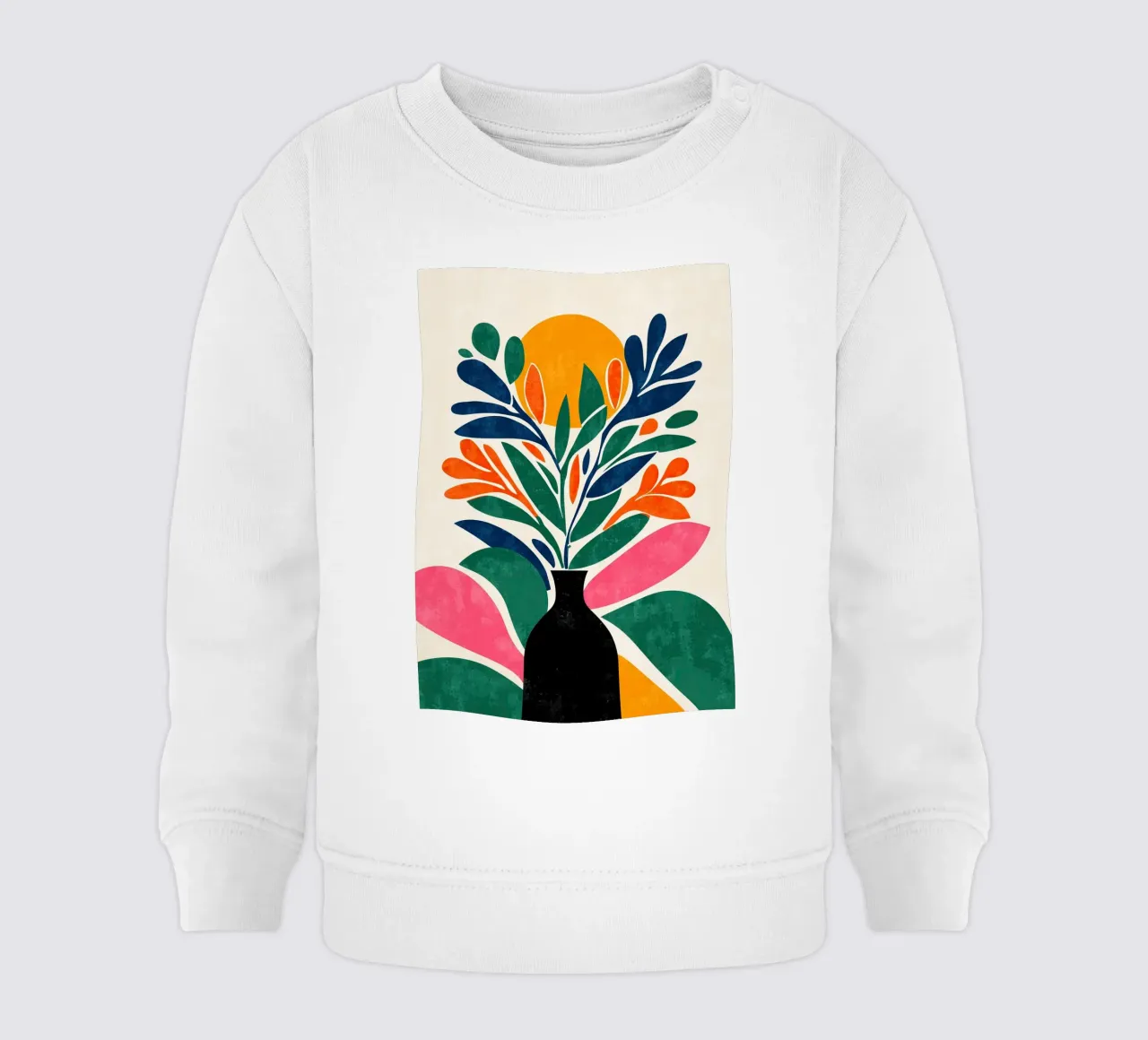 Abstract Botany felpa neonato da Luca