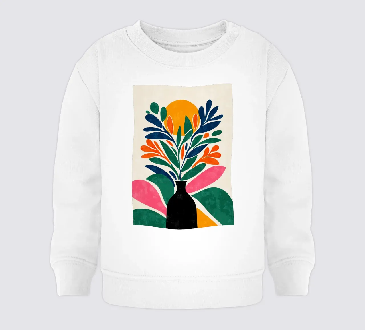 Abstract Botany felpa neonato da Luca