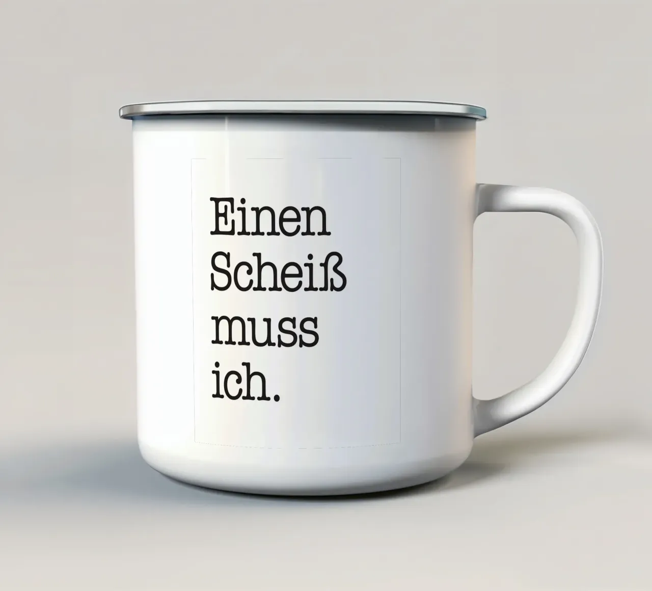 Non devo fare un cazzo tazza in smalto da Kavanga