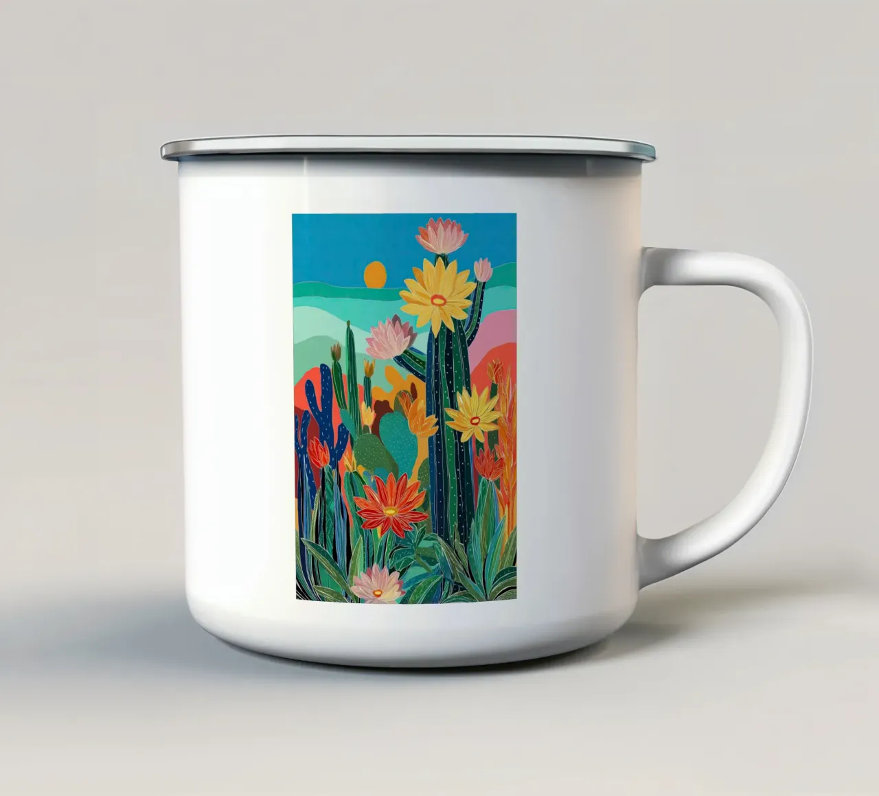 Desert Bloom I tazza in smalto da Luca