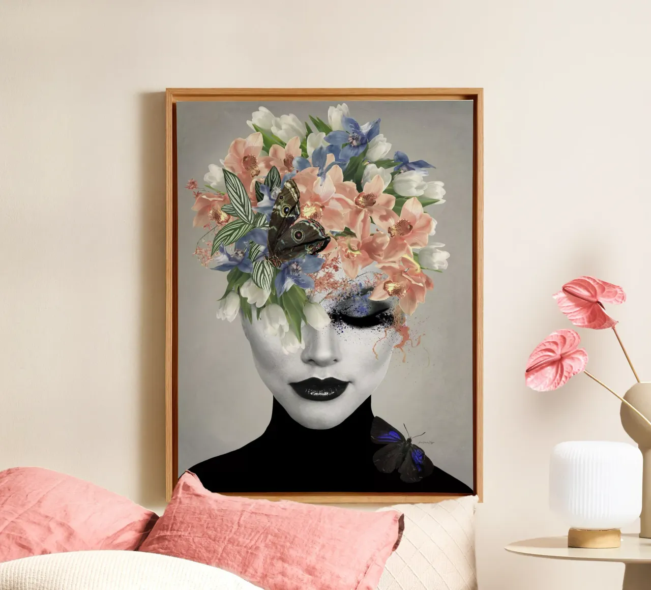 Spring in London tela con Cornice a cassetta da Ana Paula Hoppe