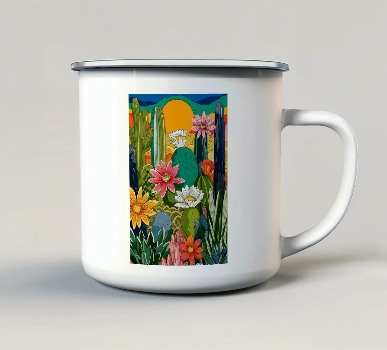 Desert Bloom II tazza in smalto da Luca