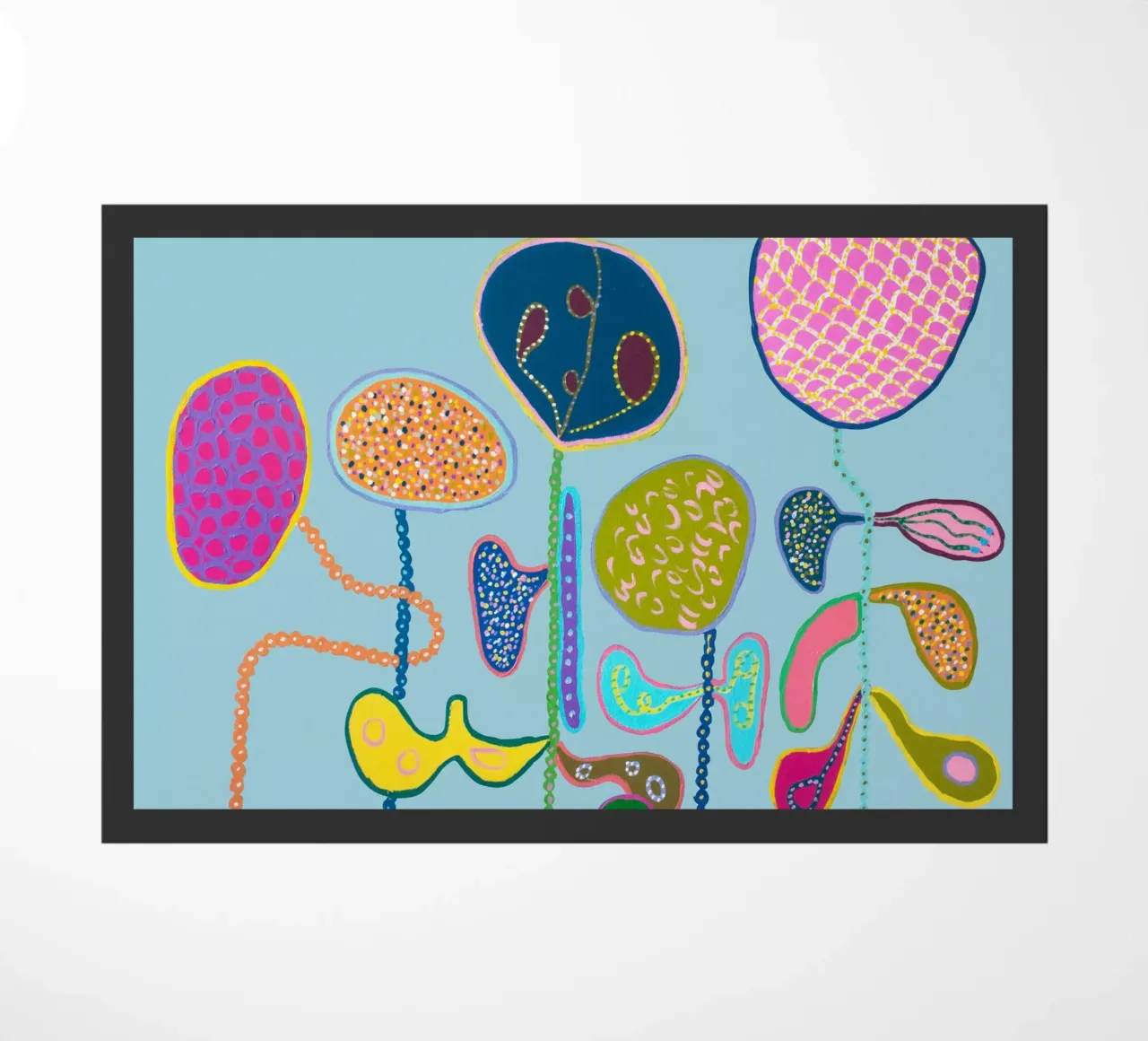 Bliss-Hellblau Fußmatte von Helen Joynson