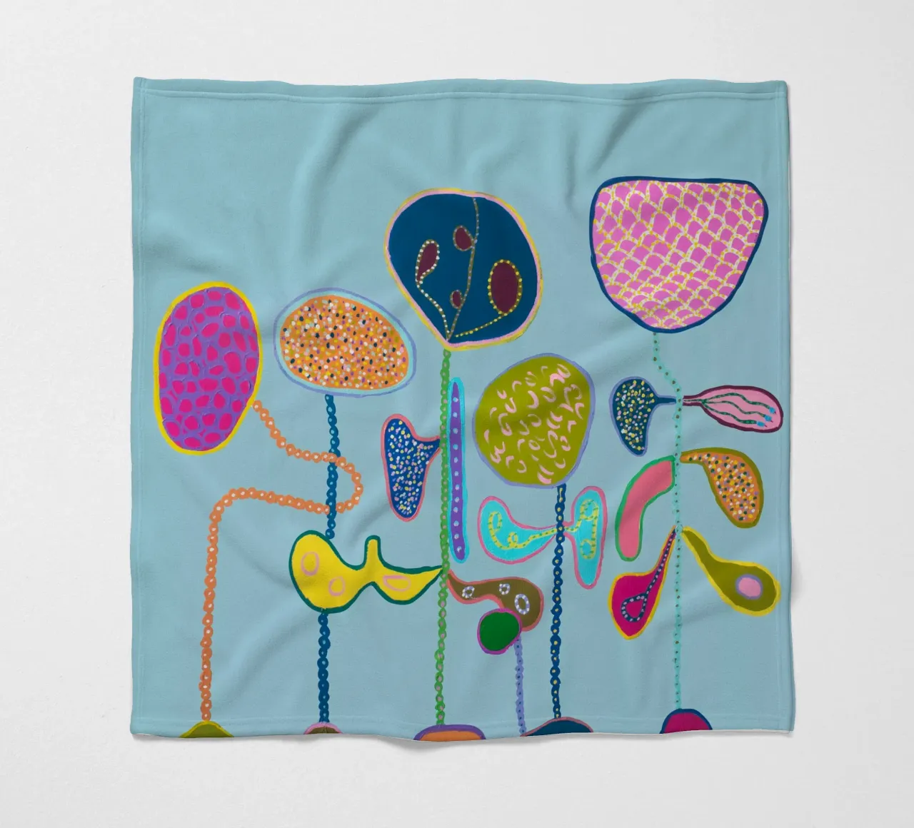 Bliss-Hellblau Fleecedecke von Helen Joynson